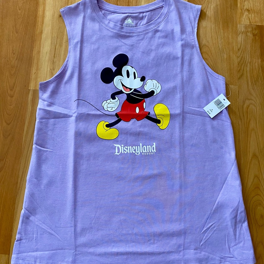 NWT Disney Ladies Purple Mickey Mouse Tank Top